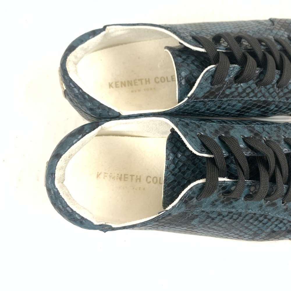 Kenneth Cole Kam Snake-Embossed Lace Up Sneakers - Size 6.5 - Picture 8 of 11